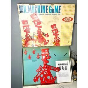 Vintage 1960s Mr. Machine Game by Ideal w Box & Instructions